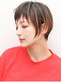 大人かわいいベビーバング小顔ショート0203