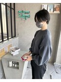 ハンサムショート◎透明感グレー