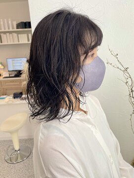 ロマーリ(LOMARLIE) 外ハネニュアンスパーマ_大人パーマ