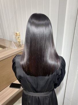 キュア 表参道(CURE) 黒髪/グレージュカラー/ココアベージュ/ヘルシーロング[表参道]