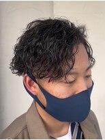 ニコ ヘアリラクゼーション(Nico hair relaxation) メンズパーマスタイル黒髪暗髪ツーブロックアップ