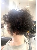 スパイラルショートパーマ