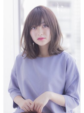 ラフ フロム ガーデン(Laf from GARDEN) 寺尾拓巳　大人かわいいラベンダーベージュひし形ミディアム