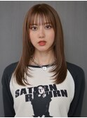 ハイトーンカラー レイヤー シースルーバング【天神/今泉】