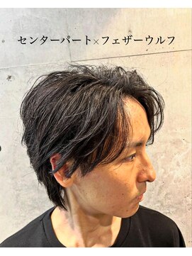 リベルテ グリット(Liberte Grit) センターパート×フェザーウルフ