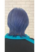 透明感抜群♪20代30代ダブルカラーブリーチブルーアッシュ