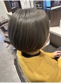 落ち着きと上品さのある大人ショートボブ ボブディ 冬カラー