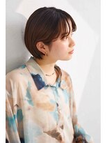 ボニア バイ ヘッドライト 大阪梅田店(BONIA by HEADLIGHT)&nbsp;マッシュショートミニウルフデジタルパーマチェリーブラウン