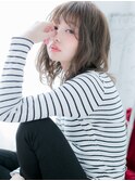 越谷/髪質改善/アッシュオリーブ×ウェーブミディアムb