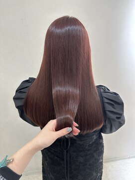 ロンドルピナス 小倉(Lond Lupinus) ミディアムヘア暗めカラー/デザインカラー/フェイスフレーミング