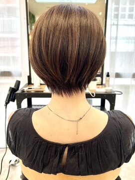 ビュートヨナカ(VIEW TOYONAKA) 【３０代４０代５０代】くびれショート/ココアベージュ/小顔