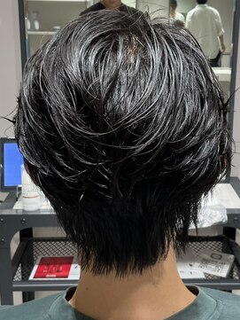 【カルマパーマ】メンズヘア/メンズパーマ/センターパート/池袋