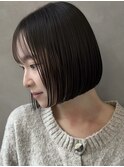 ミニボブ　顔周り　髪質改善