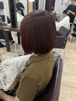 スティラ スムース 高田馬場(Stilla smooth) レッドブラウン×ボブ