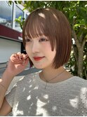 ミニボブレイヤー/レイヤーカット/ショートボブ/顔周り韓国/原宿