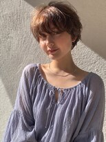 キース ヘアアンドメイク 恵比寿(kith. hair&make)&nbsp;透明感ブラウン/マッシュショート/レイヤー/顔まわりカット