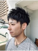 バングサッパリツーブロショート