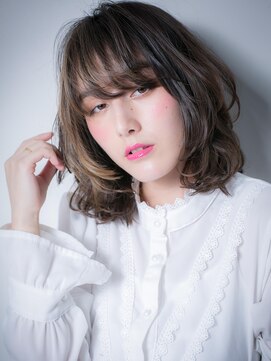 カバーヘア 上尾西口店(COVER HAIR) *mod's上尾*外国人風インナーカラー★アシンメトリーボブディx