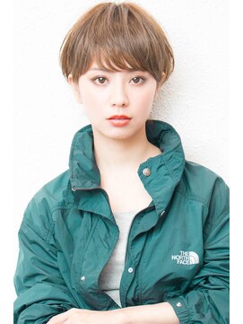 モニカ 西宮北口(Monica) 大人かわいいグレージュ小顔ナチュラルショートボブ