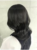 暗髪×ツヤ髪×髪質改善×艶巻き×韓国巻き