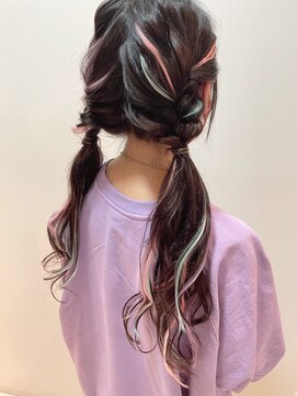 ウエスト(WEST) カラーエクステ＋エクステ