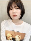 短すぎない軽めレイヤーショート暗髪/自由が丘