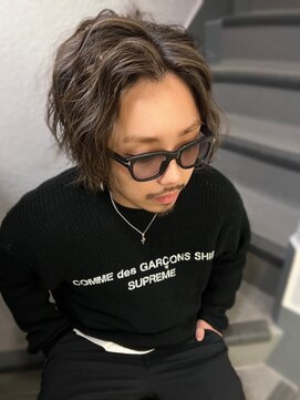 ラファンジュ ヘアー クレオ(Rohange hair Creo) 【Creo】デザインカラー×メンズ