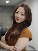 スラップス(SLAPS.)&nbsp;ピンク　ブラウン　ロング　大野城　美容室