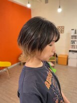 サボン ヘア デザイン カーザ(savon hair design casa+) ウフル/毛先カラー/ミルクティーベージュ