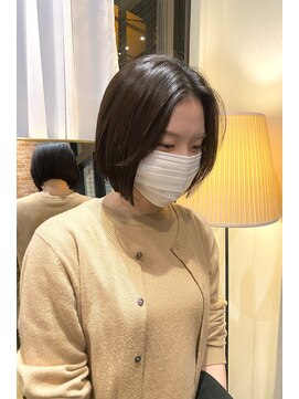 ルアナ ヘアメイク(Luana hair make) 韓国風切りっぱなしボブ