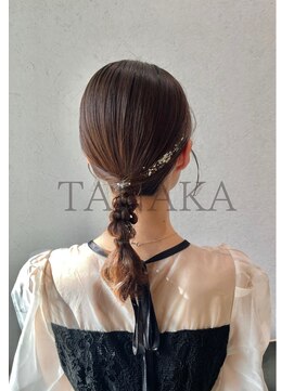 シャルムバイケンジ(Charm.by KENJE) 【タイトポニーテール】/結婚式/二次会/同窓会/銀座/ヘアセット