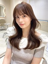 サイン 渋谷(SIGN) 韓国ヘアハッシュカットレイヤーカットグレージュブリーチ無し