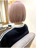 【White pink beigeのぱつっとボブ】札幌駅/大通り/＠20代＠30代