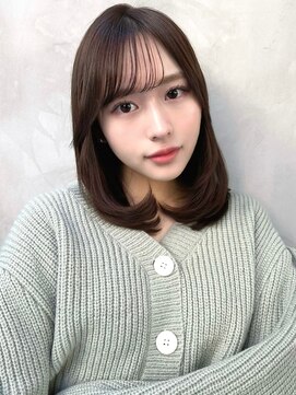 ミラリー トウキョウ(Mirareee Tokyo) 20代30代40代◎前髪パーマグレーベージュレイヤーロング黒髪