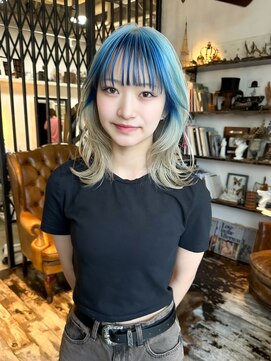 トレンチ(TRENCH) 《TRENCH おつじ》ケアブリーチ レイヤーカット デザインカラー