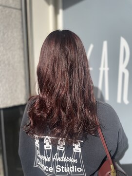 アース 上本町店(HAIR&MAKE EARTH) 大人美人/外ハネボブ/春カラー/くびれミディアム/20代30代