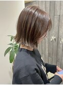 明るめオリーブカラー/外ハネボブ
