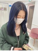 【ブリーチ1-2回】ケアブリーチで作るネイビーブルー ＊Lilme＊