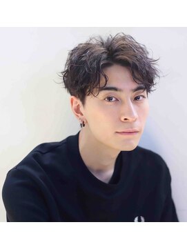 アボヘアー(Abo hair) ビジネスカジュアル20代30代40代ニュアンスパーマツーブロック