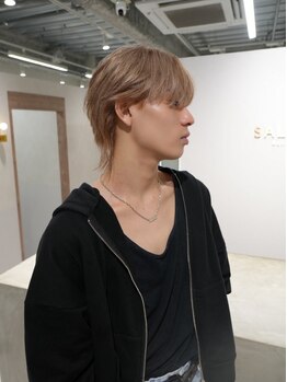 enne栄店 /ブリーチ/ブリーチカラー/ダブルカラー/髪質改善/ケアブリーチ【エン】の写真/お客様に合わせたブリーチでメンズでも綺麗なブリーチカラーに!【栄駅/ハイトーン/ダブルカラー】