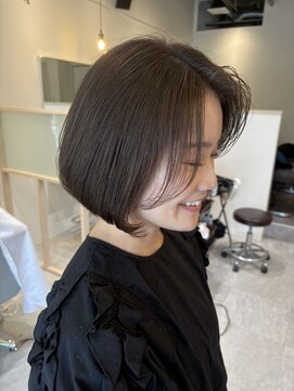 大人きれいめ丸みボブ