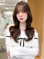 レア 表参道(L'ea)&nbsp;黒髪クラゲヘアーオリーブグレー小顔ココアベージュ