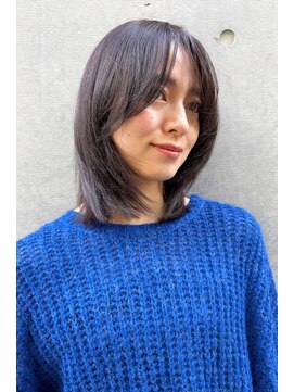 ガーデン 銀座(GARDEN) ミディアム ボブ 顔まわり レイヤー 艶カラー