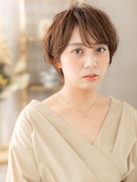 カバーヘア ブリス 川口(COVER HAIR bliss) 斜めバングひし形レイヤーマッシュショートc7川口20代30代40代