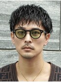 波巻きツイストスパイラルニュアンスパーマアクティブショート