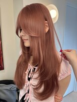 ペレ 原宿(PELE)&nbsp;ダークパープルナチュラルショート夏のヘアアレンジ原宿