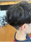 スッキリ刈り上げショートパーマ