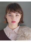 《PearL》顎ラインニュアンスボブ×流しバング