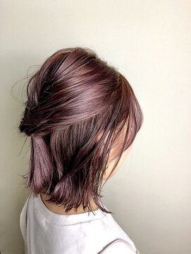 ヘアサロンエム 川越(HAIR SALON M) デザインカラー/厚めバング/ローライト/スリークボブ
