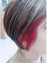 ヘアアンドメイク イムス(hair&make imus) 【imus】ショートボブ×イヤリングカラー